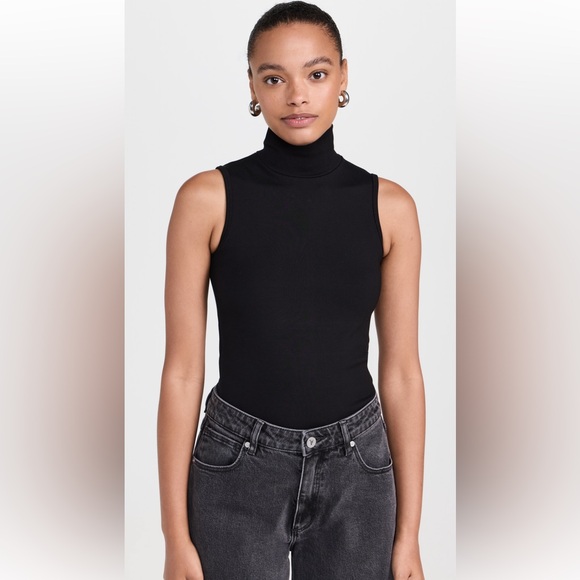 Rag & Bone Irina Black Sleeveless Ponte Turtleneck Top Size XL NWT - Picture 6 of 9